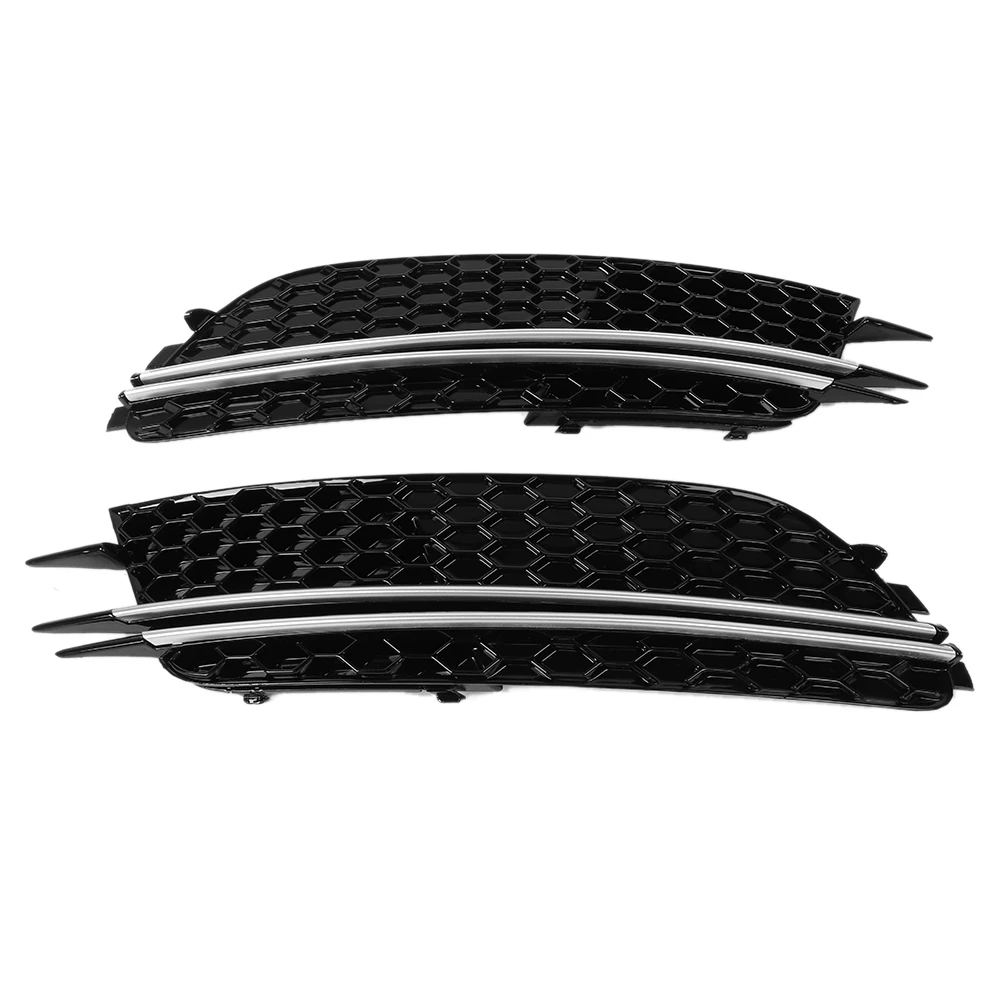 

Pair Set Fog Light Cover Lamp Frame Grille Fits for A6 12-15 Car Modified Accessory