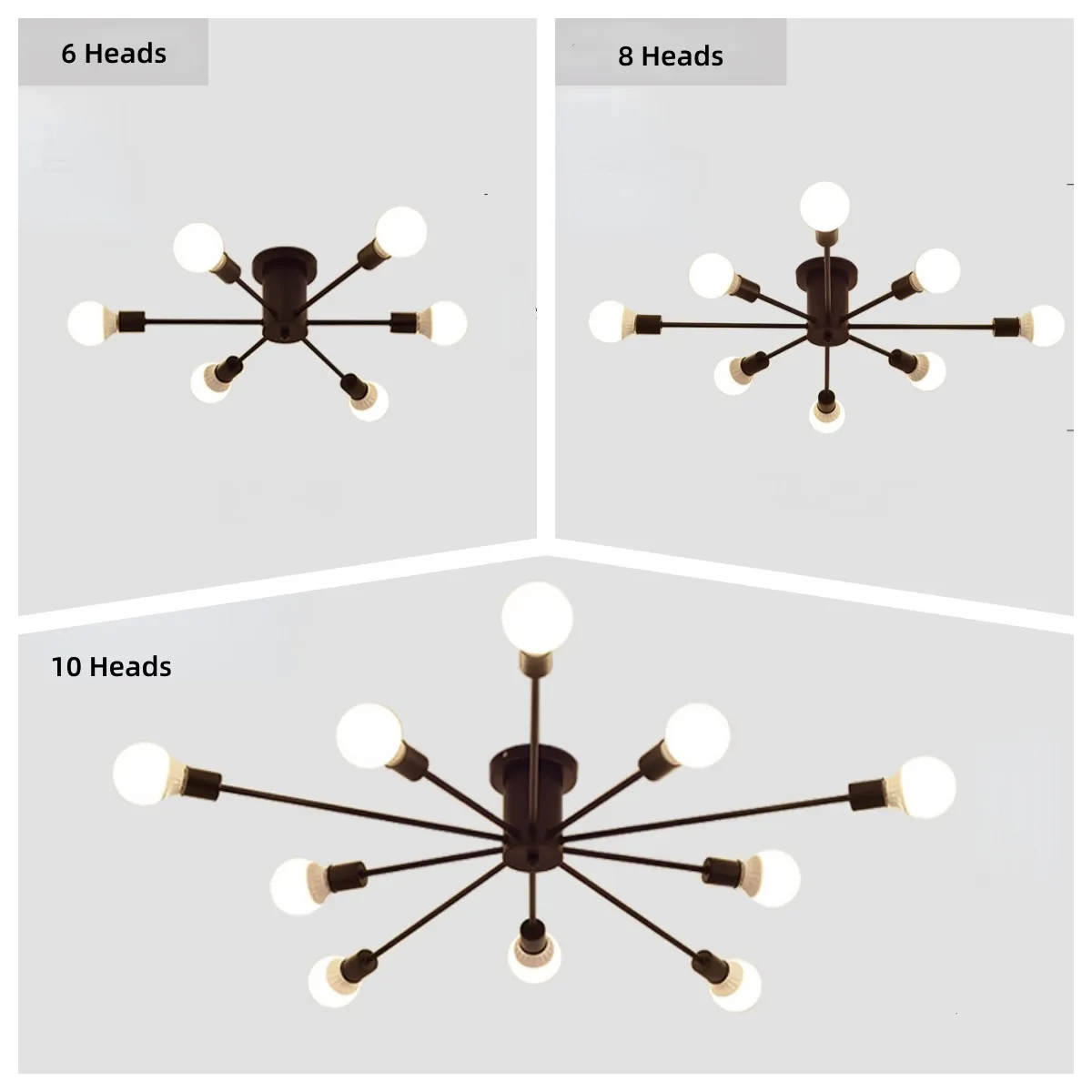 

Потолочный светильник XCLuuHY из черного металла
