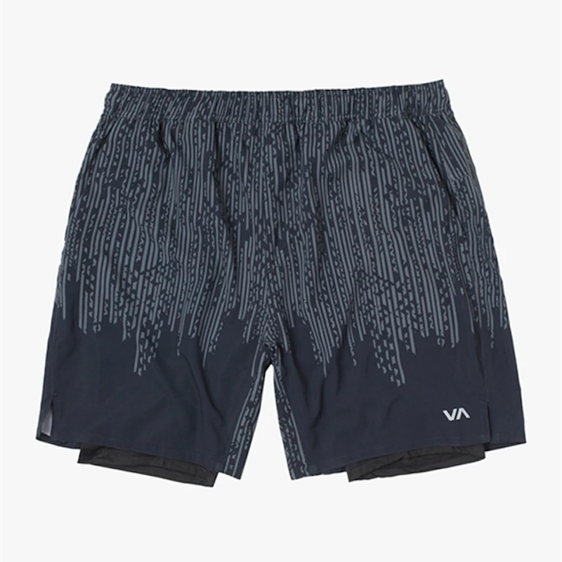 

Men's Summer 2 in 1 Athletic Shorts European Size Training Quick Dry Breathable Stretch Shorts Elastic Waist Casual Pants