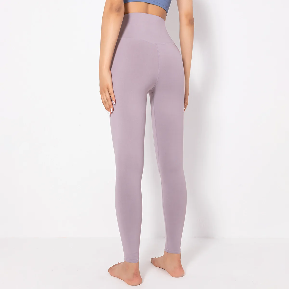 2023 New Lulu Nude Seamless Yoga Leggings High Quality Workout Women High Waist Hip Lift Running Tight-fitting Exercise Pants