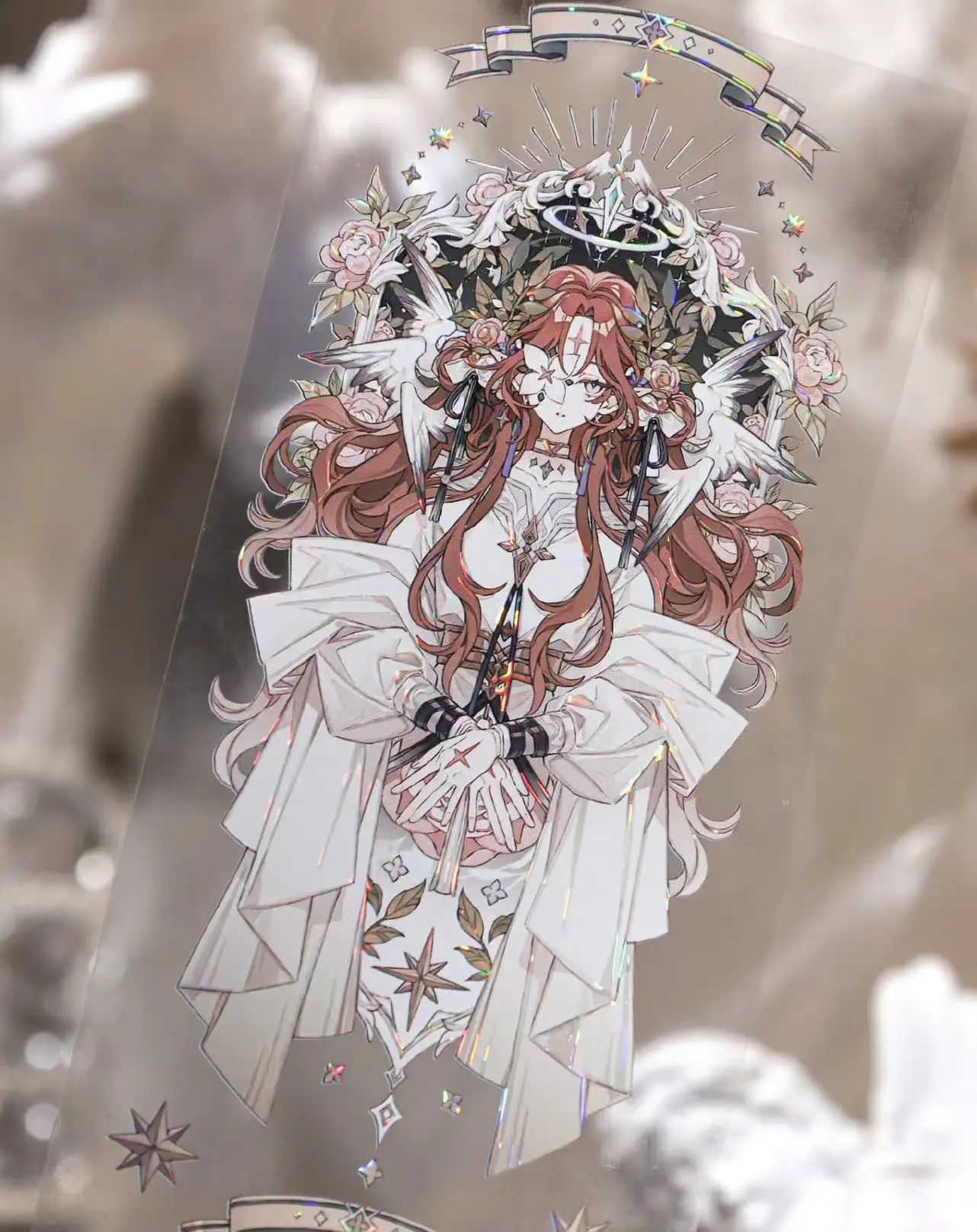 Сияющая студия винтажная Фея Ангел любовь домен девушка Васи ПЭТ лента для