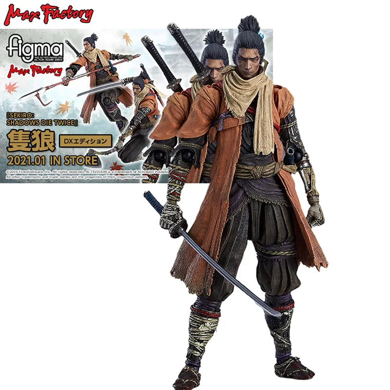 

In Stock Max Factory Figma 483 DX Sekiro: Shadows Die Twice Wolf 6Inch Anime Action Figures Collection Model Toy For Boys Gift