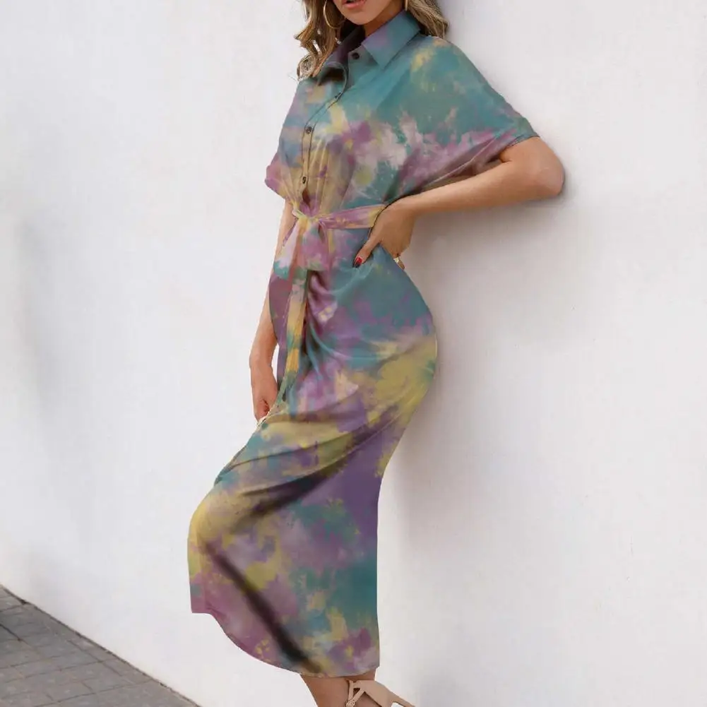 

Классическое длинное платье-рубашка с завышенной талией, цветное асимметричное драпированное платье составного кроя на шнуровке