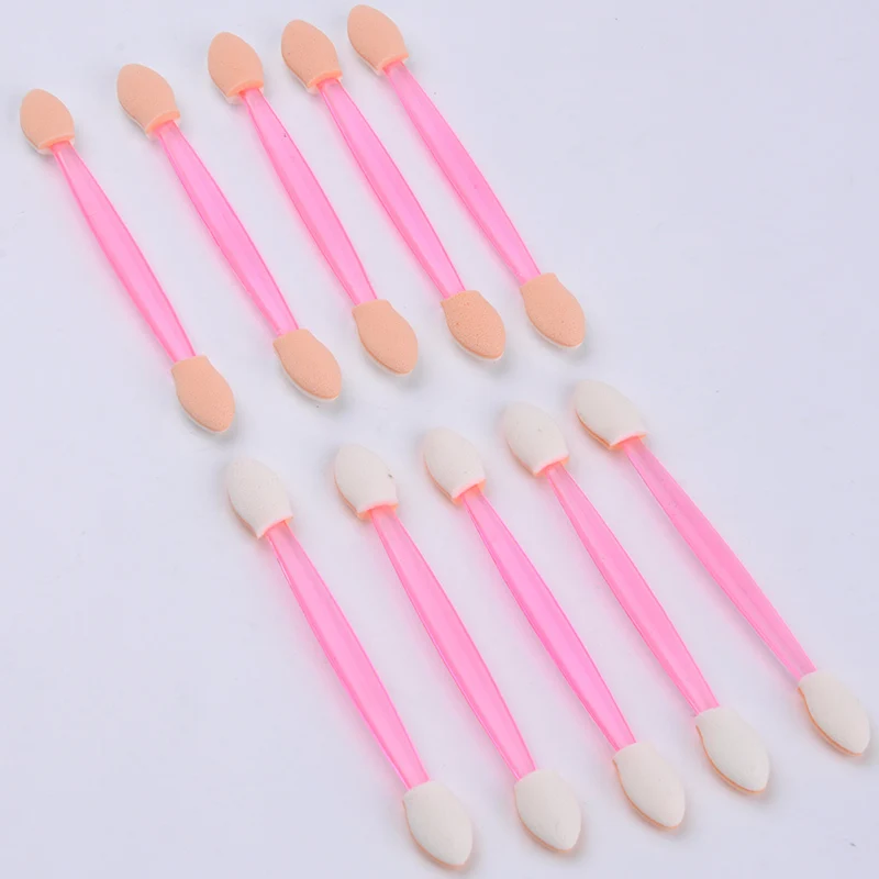 

Random Color 10pcs/Lot Eye Sponge Brushes Applicator Tool Double-end Lip Brushes massage Tool