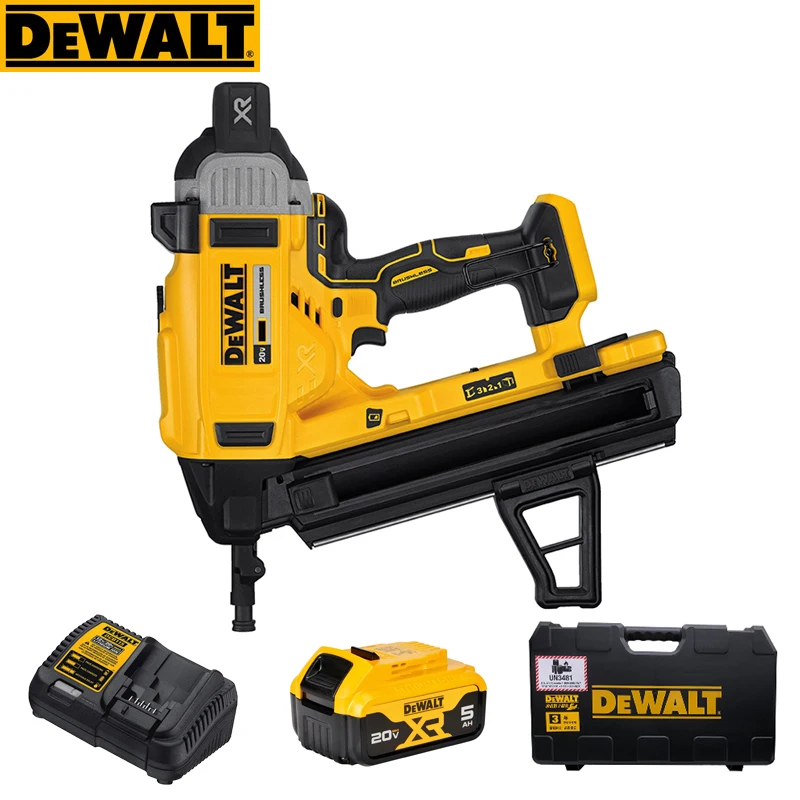 DEWALT DCN890N Brushless Concrete Nailer High Performance Cordless 18V/20V Lithium Battery High Speed Nail Shooter