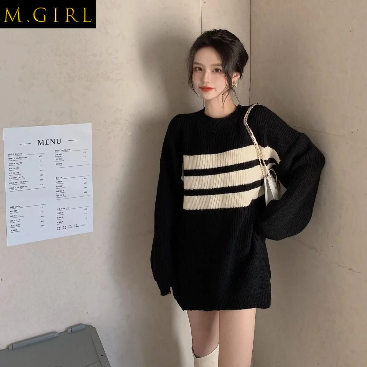 

Pullovers Women Popular Cozy Warm Stylish Vintage Simple Autumn Warm Streetwear O-neck All-match Female Stylish Clothing Chic