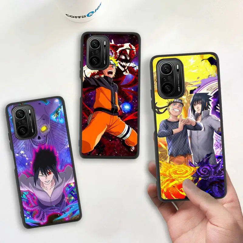 

Anime Uzumaki Naruto Uchiha Sasuke Phone Case for Redmi 9A 8A Note 11 10 9 8 8T Redmi 9 K20 K30 K40 Pro Max Silicone soft Cover