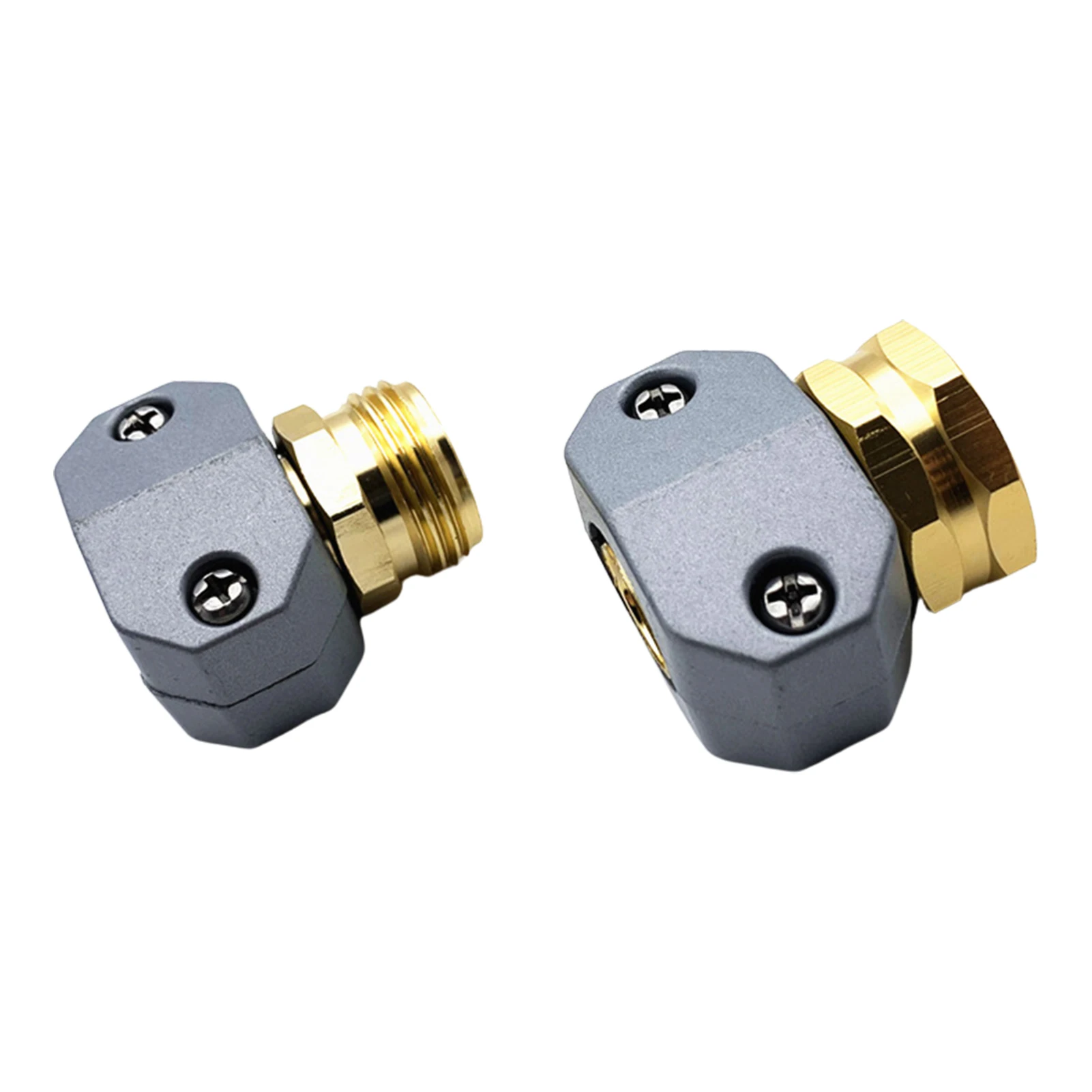 

Water Hose Repair Connector Kit Garden Hose Fittings Mender End Repair Kit Fit For 3/4 5/8 Garden Water Hose Fitting 2 Set