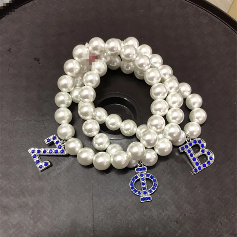 1 шт. Zeta Phi Beta блестящая эластичная 10-миллиметровая стеклянная бусина ZPHIB DIY