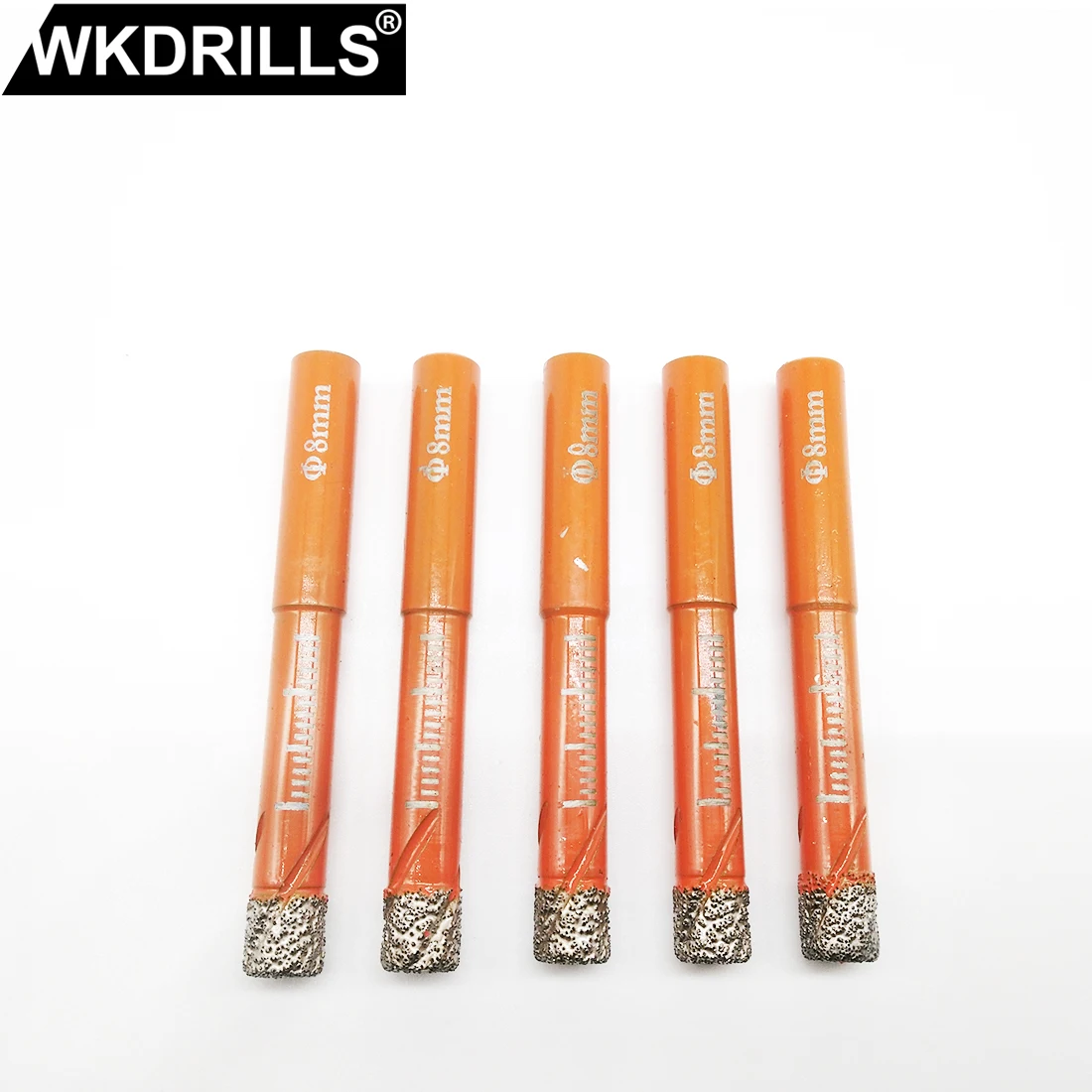 

5pcs/set 6/8/10/12/14mm Dry Vacuum Brazed diamond drill bit ceramie tile granite drilling bits Round shank hole saw