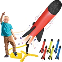 toy rocket launcher for kids %e2%80%93 shoots up to 100 feet %e2%80%93 6 colorful foam rockets and sturdy launcher stand stomp launch pad