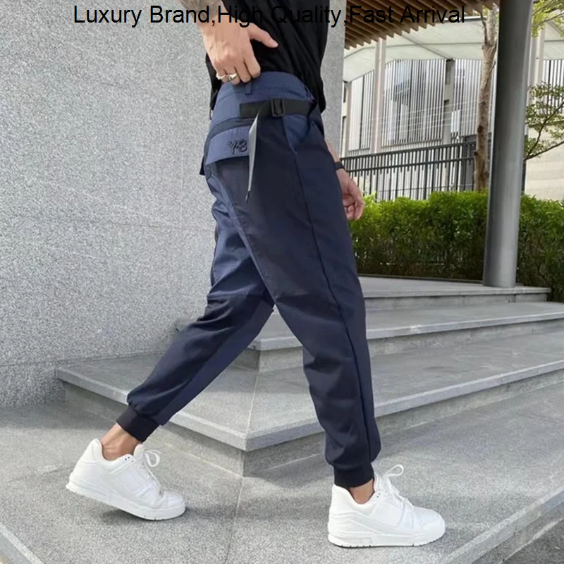 Yohji Y-3 Yamamoto Splicing Tooling Function Wind Spring And Autumn Casual Sports Pants Men's Fashion Leg Closing Trousers