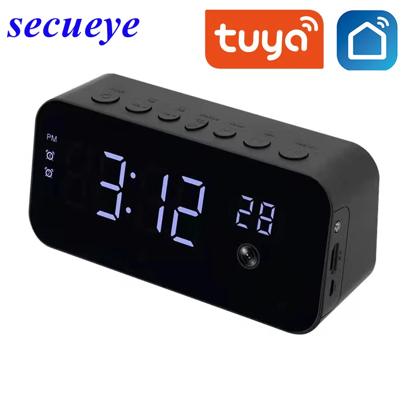 

Secueye 1080P HD WIFI Mini Camera Time Alarm Clock Wireless Motion Sensor IP Security Night Vision Micro Home Remote Monitor