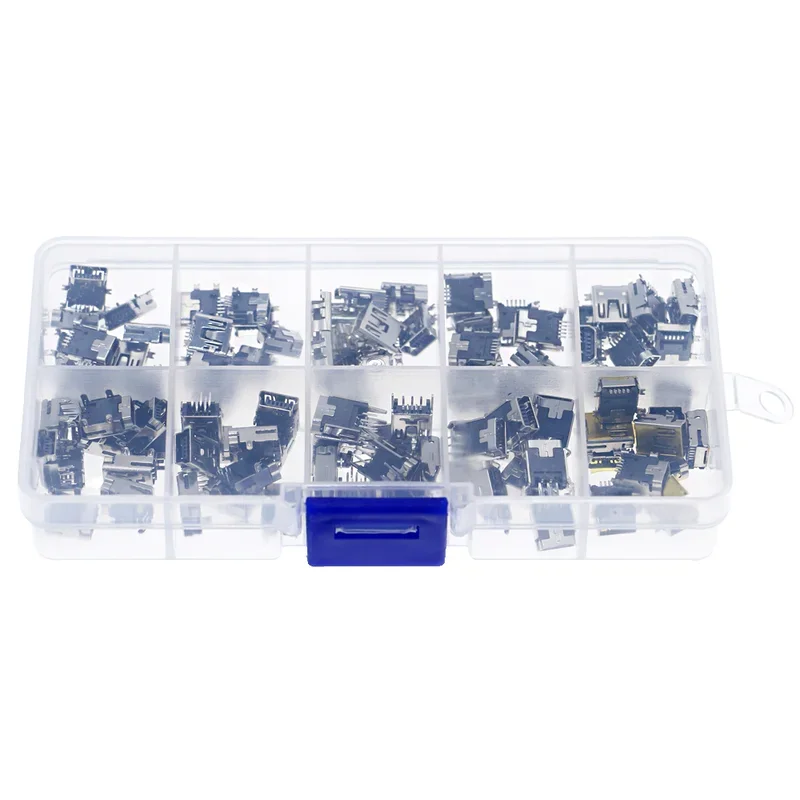 

Мини USB разъемы женские 5-контактные 100 шт