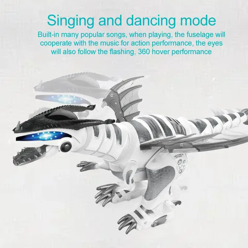 

Super-sized Remote-Controlled Intelligent Mechanical Dinosaur Toy - The Ultimate Jurassic Adventure for Kids and Collectors