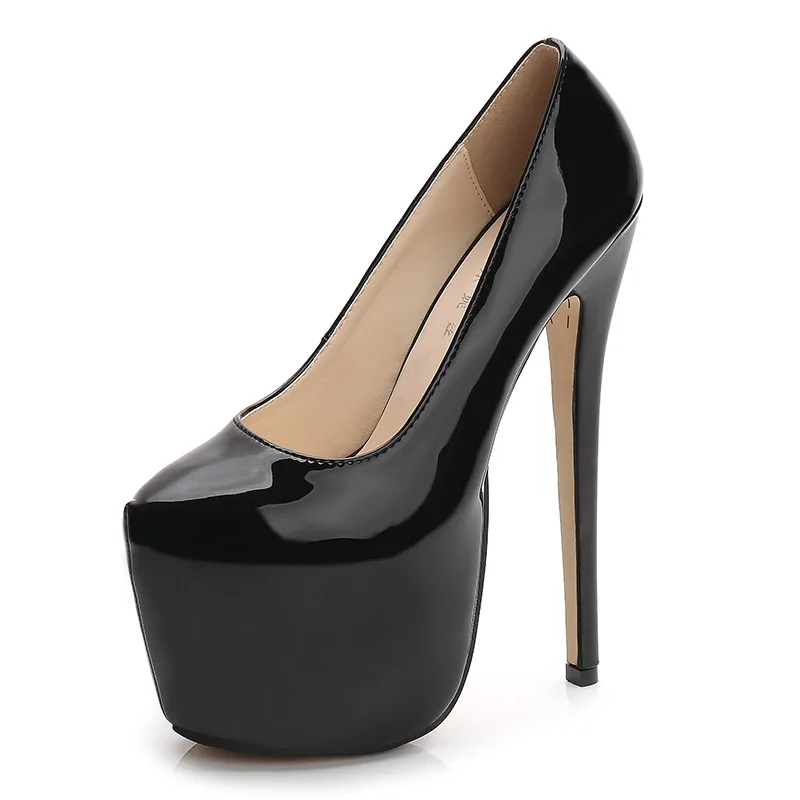 

Super High Heel 18cm Pumps Nightclub 8cm Platform Model Catwalk Nightclub Party Pole Dancing Shoes Large Size