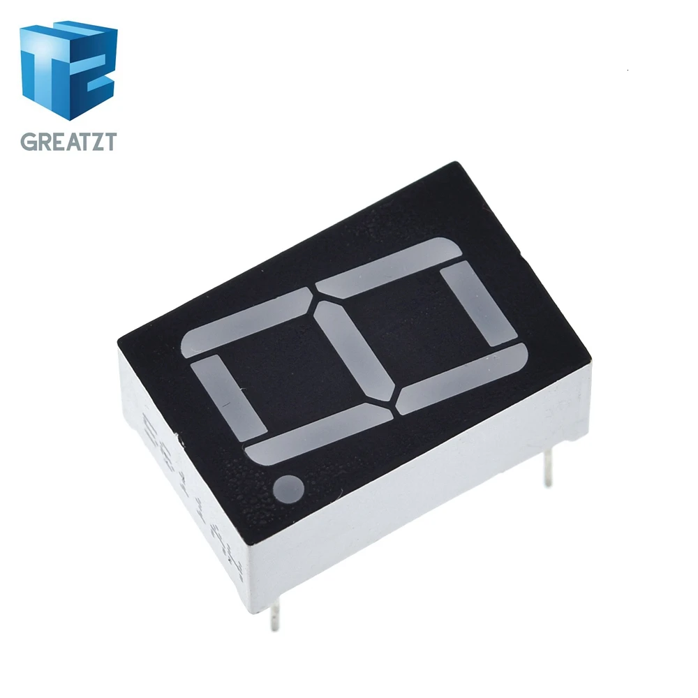 GREATZT 10 шт. 0 56 дюйма 1 бит общая Катодная цифровая трубка красный цвет цифровой