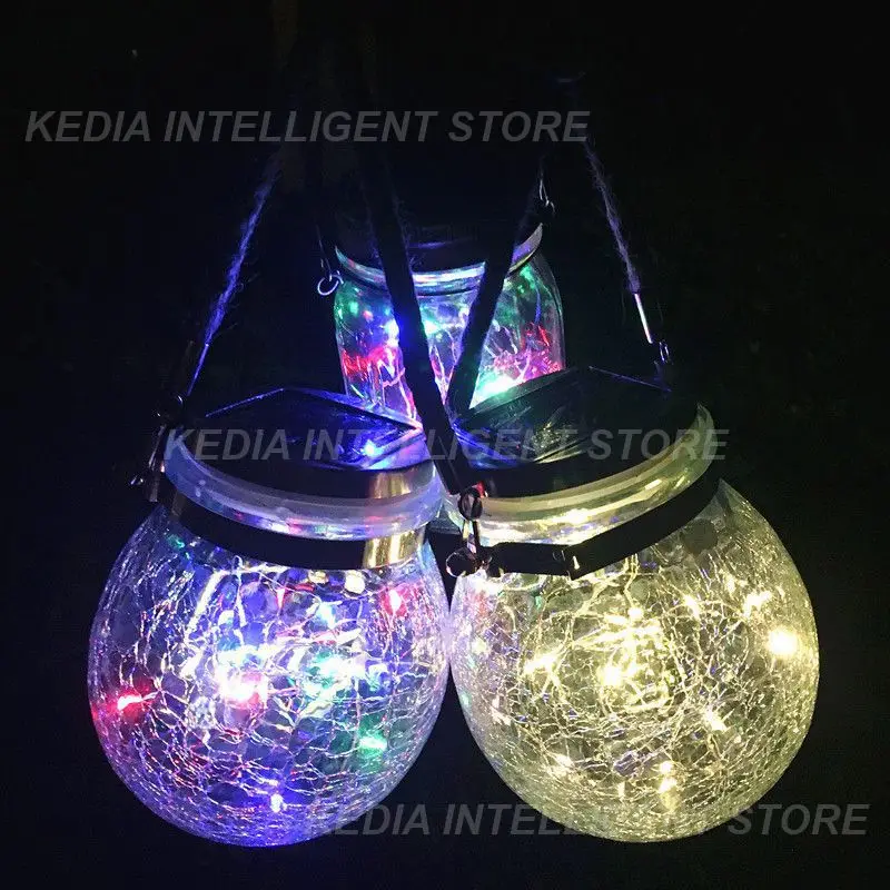 

Solar Light Outdoor Mason Bottle Waterproof LED String Light with Lid Garden Fairy Lamp For Wedding Party Decor Star Night Light