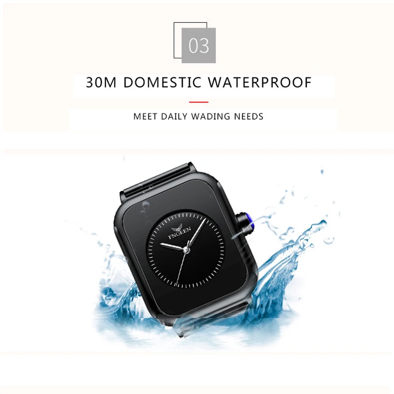 2023 New Hot Selling Simple and Creative Waterproof Square Dial Women's Quartz Watch Girlfriend Leisure Luxury Gift
