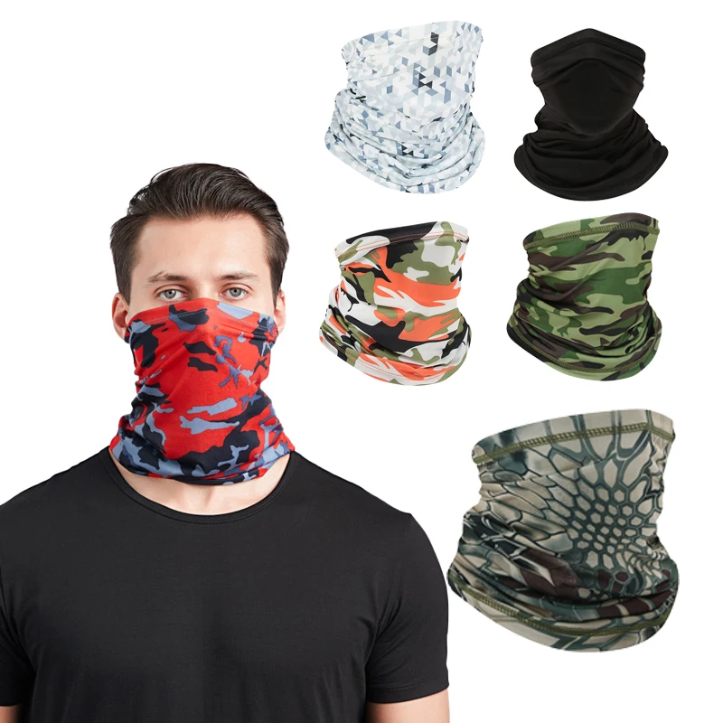 

Camouflage Tube Bandana Balaclava Summer Cycling Fishing Biker Motorcycle Tactical Military Sports Scarf Neck Gaiter For Men