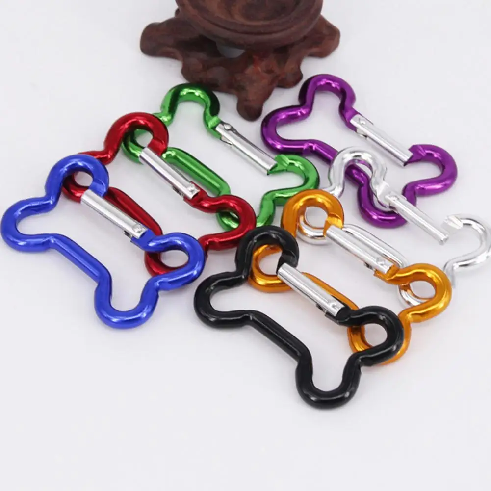 

5Pcs Lightweight Multifunctional Bone Type Buckle Aluminum Alloy Carabiner for Water Bottles