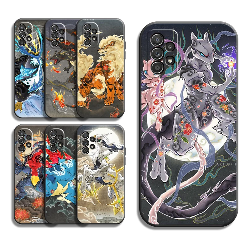 

Pokemon Pikachu Phone Cases For Samsung Galaxy A51 4G A51 5G A71 4G A71 5G A52 4G A52 5G A72 4G A72 5G Back Cover Coque