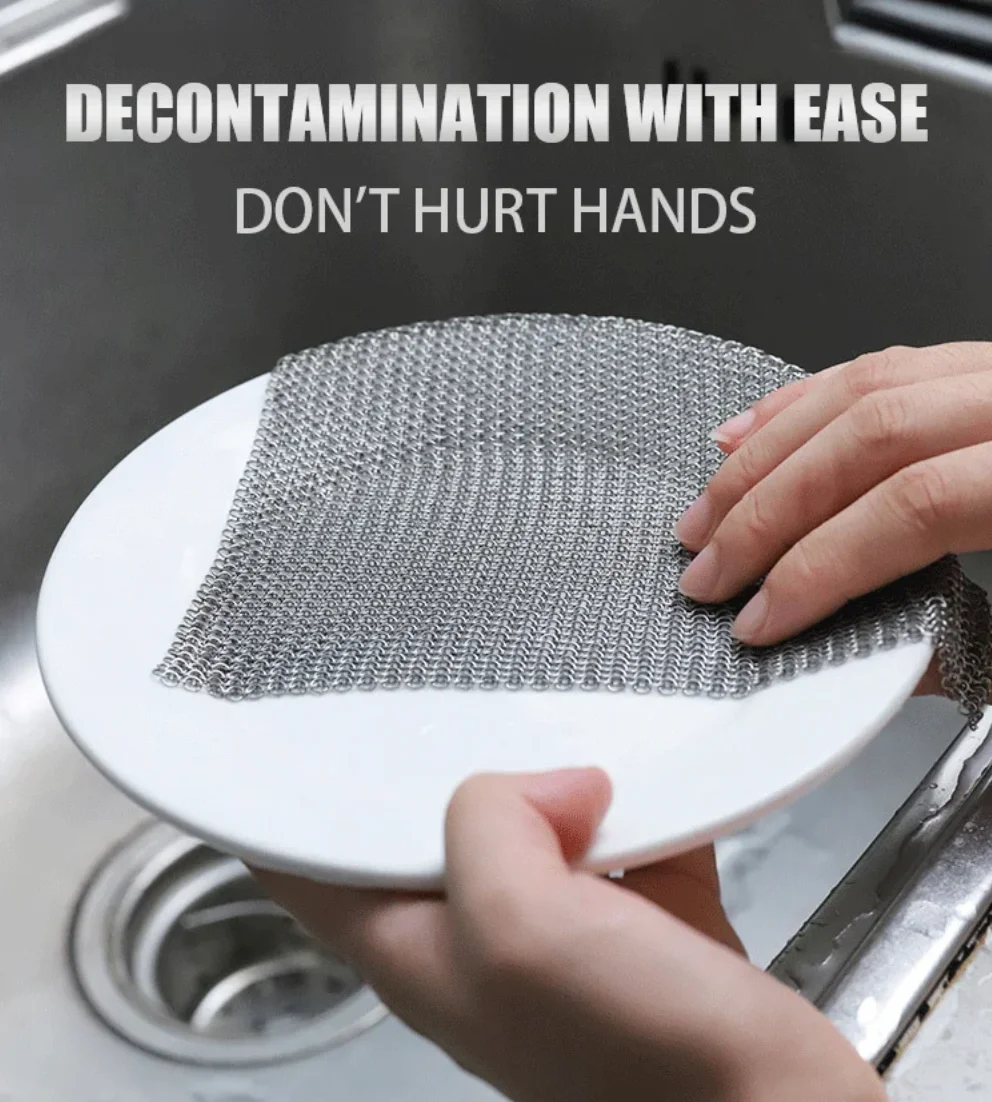 Щетки для чистки кухонного вока из нержавеющей стали доступны 3 размера