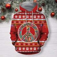 2021 new christmas essential hoodie zipper knit pattern men 3d printing casual unisex sweater harajuku pullover sportswear 37