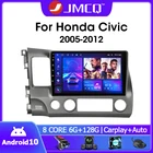 Автомобильный радиоприемник JMCQ 2din Android 10,0 для Honda Civic 2005-2012 мультимедийный видеоплеер GPS навигация головное устройство зеркальное соединение
