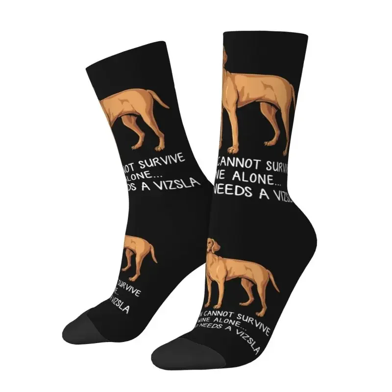 

Cute Print Funny Vizsla Dog And Wine For Women Men Stretch Summer Autumn Winter Cartoon Animal Crew Socks
