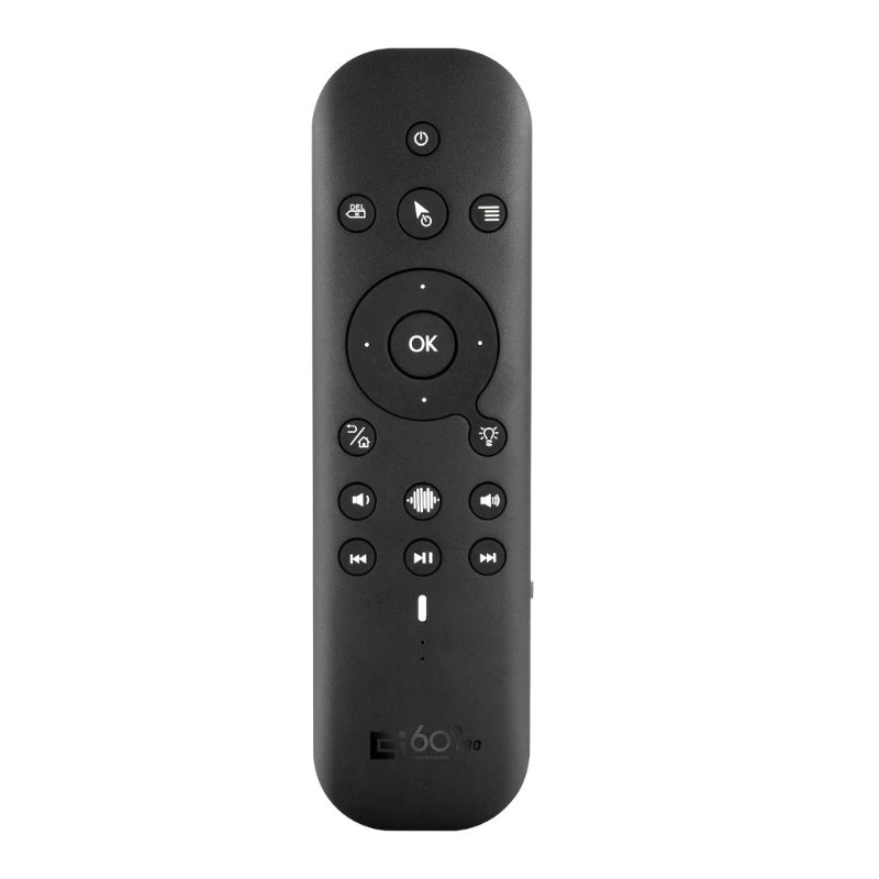 

G60S Pro Air Mouse Voice Remote Control 6-axis Gyroscope Dual Modes for Androids T3EB