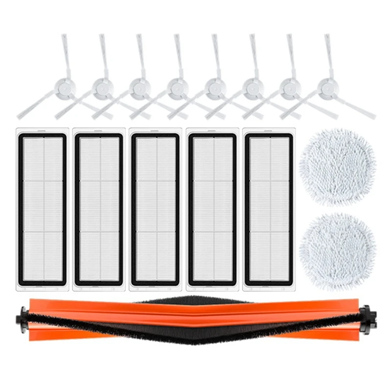 

Main Side Brush Filter And Mop Cloth Replacement Accessories For Xiaomi STYTJ06ZHM Mijia Pro Self Cleaning Robot Vacuum