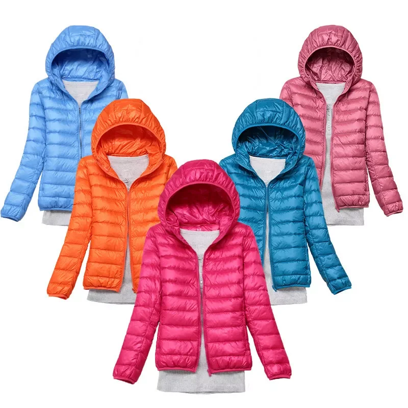 Padded Jackets Women's Jackets Spring 2021 Hooded Ultralight Quilted Coat for Warm Winter Down Coats Light puffer