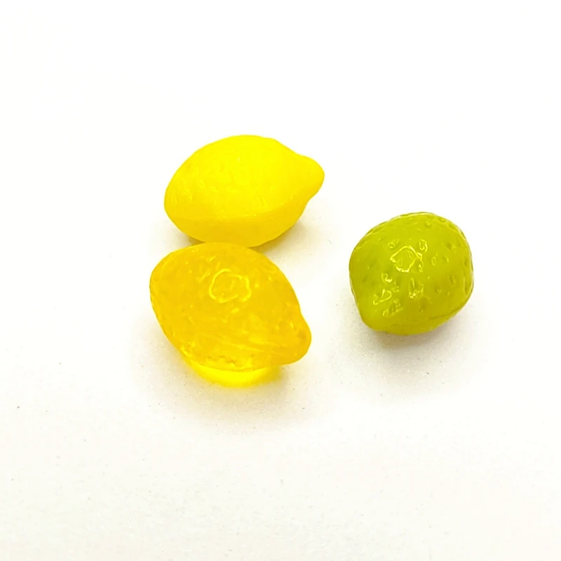 

Czech Imported Glass Fruit Fresh Yellow Green Lemon Glass Pendant DIY Handmade Jewelry Earrings Accessories Materials 2pcs
