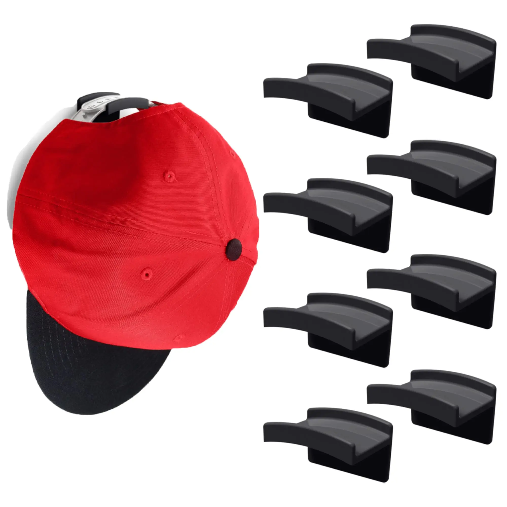 Hooks For Wall Hat Holder Organizer For Baseball Caps Hat Rack No Drilling Multi Purpose Strong Hat Hangers