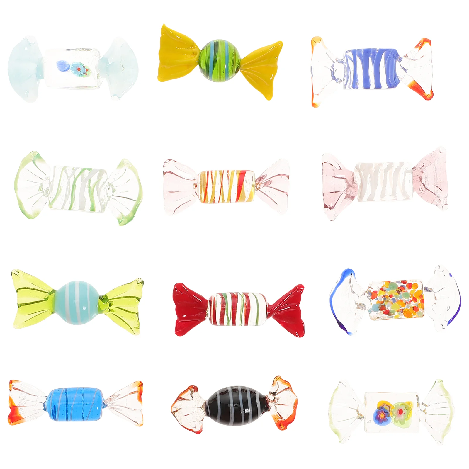 

Candy Glassornament Murano Ornaments Christmas Decor Decorationfake Party Wedding Figurines Figurine Cute Props Table Artificial