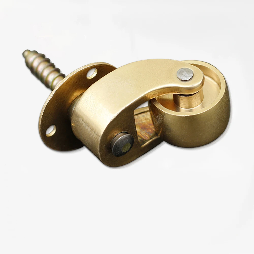 

Латунные универсальные колесные металлические ролики, 4 шт., бесшумные ролики для мебели, сверхпрочные ролики для мебели 1,81x2,40 дюйма (Ш x В)