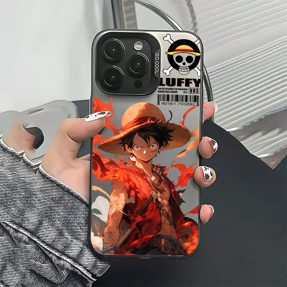 Чехол для телефона ONE PIECE с Луффи для iPhone 17, 17e, 16e, 16, 15, 14, 13, 12, 11 mini, Pro, Max, X, XR, XSMAX, 8, 7, Air, Plus, противоударный, матовый (art.: 3920d975563c8) - 3920d975563c8