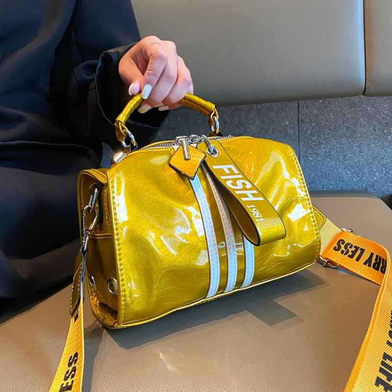 New Arrival Crossbody Bags for Women Shining Leather Bolsa Feminina Pillow Top Hanle Purses and Handbags Women Shoulder Bag