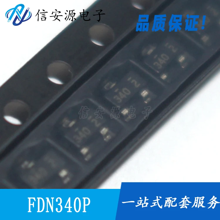 

100pcs 100% orginal new FDN340P silk screen 340 2A 20V SOT-23 P channel field effect tube