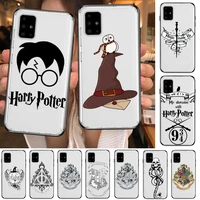 hot selling magic school wandstyle transparent phone case hull for samsung galaxy a50 a51 a20 a71 a70 a40 a30 a31 80 e 5g s shel