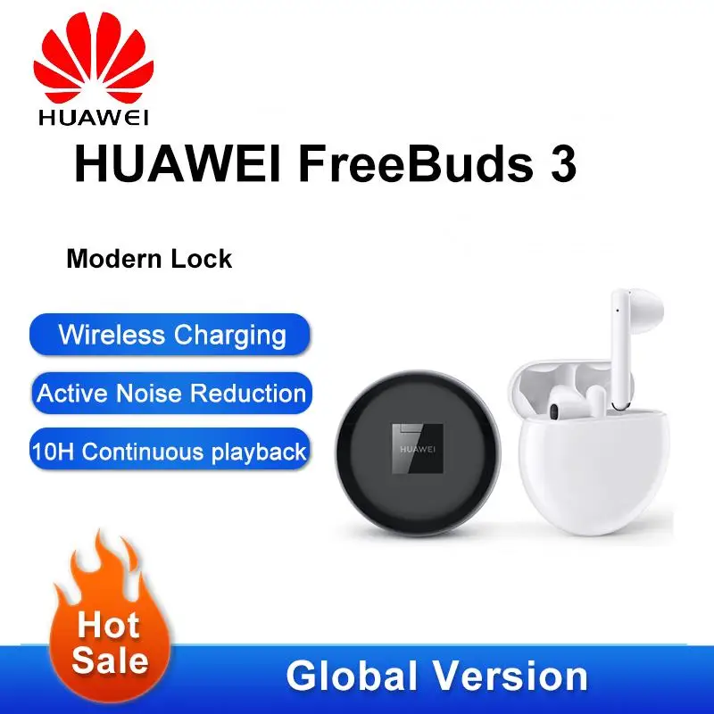 

Оригинальные беспроводные наушники HUAWEI FreeBuds 3, Bluetooth гарнитура TWS, беспроводные наушники головного телефона Huawei с активным шумоподавлением