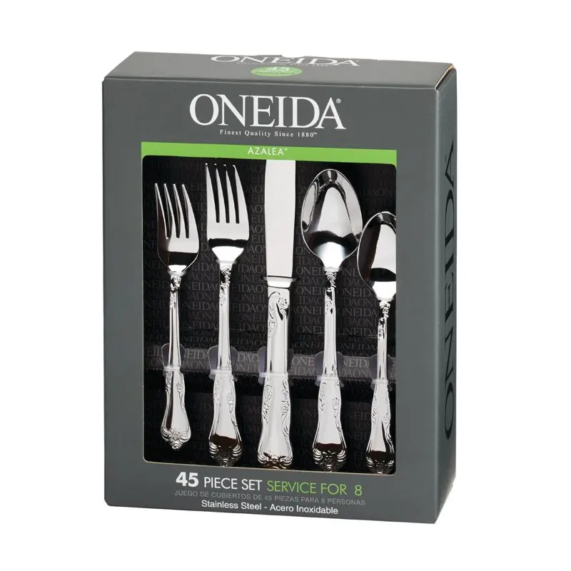 

Azalea 45 Piece Everyday Flatware Set - Service for 4