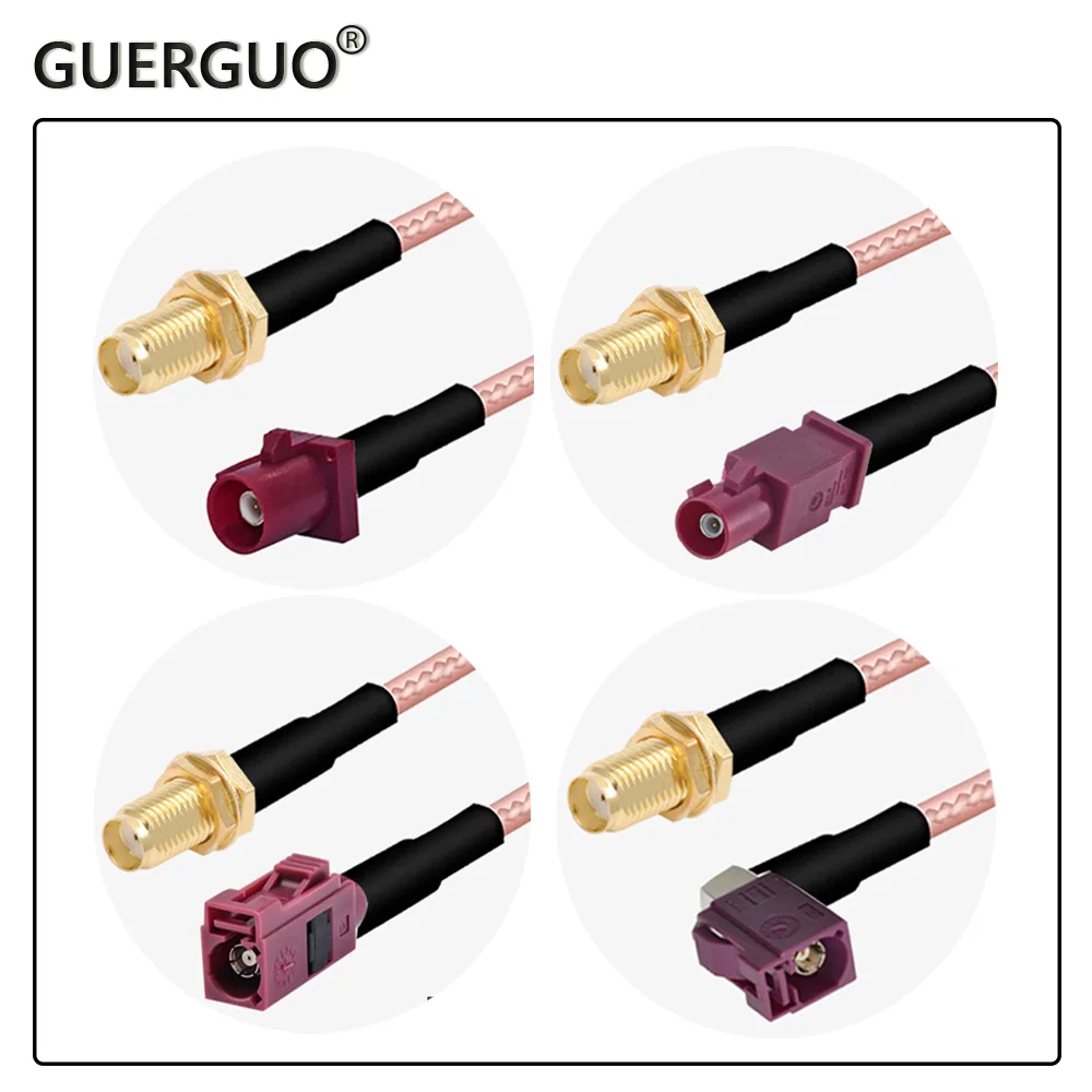 

1 шт. Fakra D гнездовой разъем к гнезду SMA для GPS антенны Удлинительный адаптер RG316 кабель RF коаксиальный отрезок для автомобиля