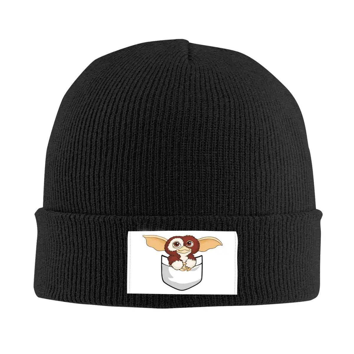

Gremlins Gizmo шапка с карманом зимняя теплая шапочка женская вязаная шапка Лыжные шапки в стиле 80-х фильма Mogwai Ужасы научная фантастика шапочки г...