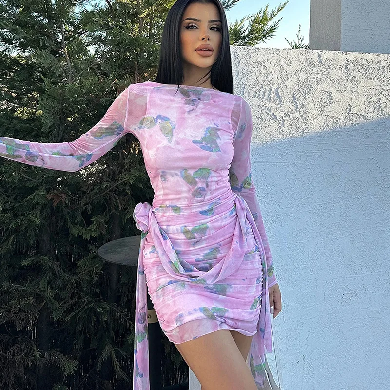 

Women Dress Summer 2023 For Beach Cover Up Casual Swimming Woman Kaftan Saida De Praia Feminino One Sexy Hotsweet Printed