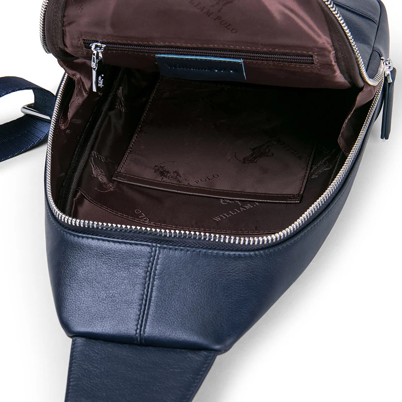 Модная мужская сумка через плечо из натуральной кожи Повседневная