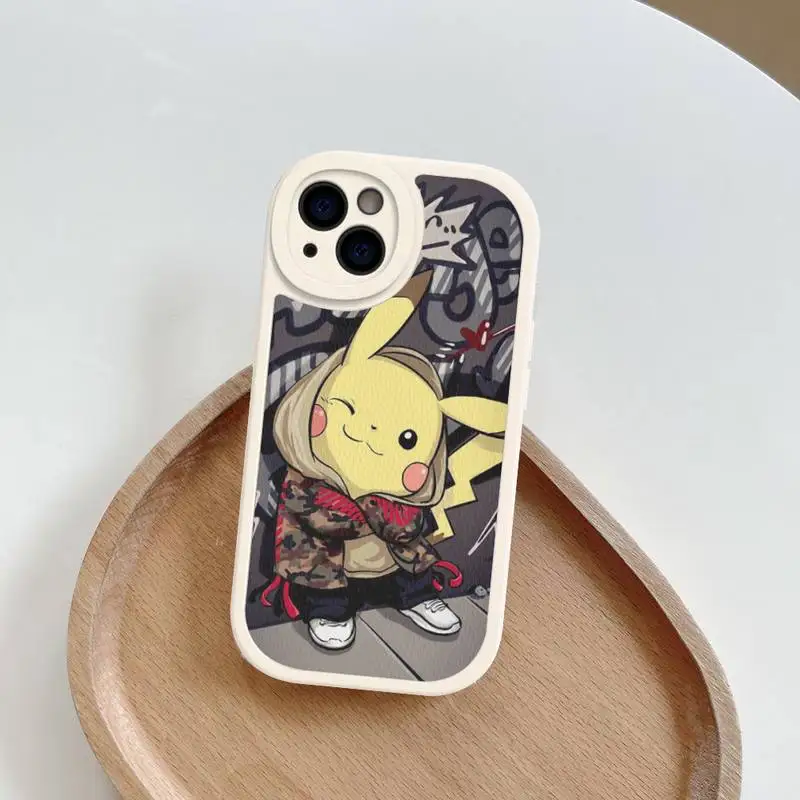P-Poke-monS P-Pika-chuS Phone Case Hard Leather For iPhone 14 13 12 Mini 11 14 Pro Max Xs X Xr 7 8 Plus