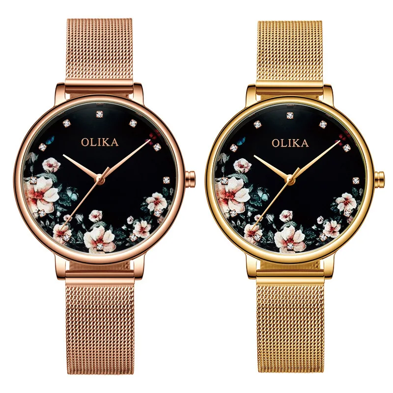 

Wristwatch Women Watches Fashion Rose Gold Stainless Steel Mesh Ladies Watch Waterproof Quarzt Clock Romatic Girlfriend Gifts
