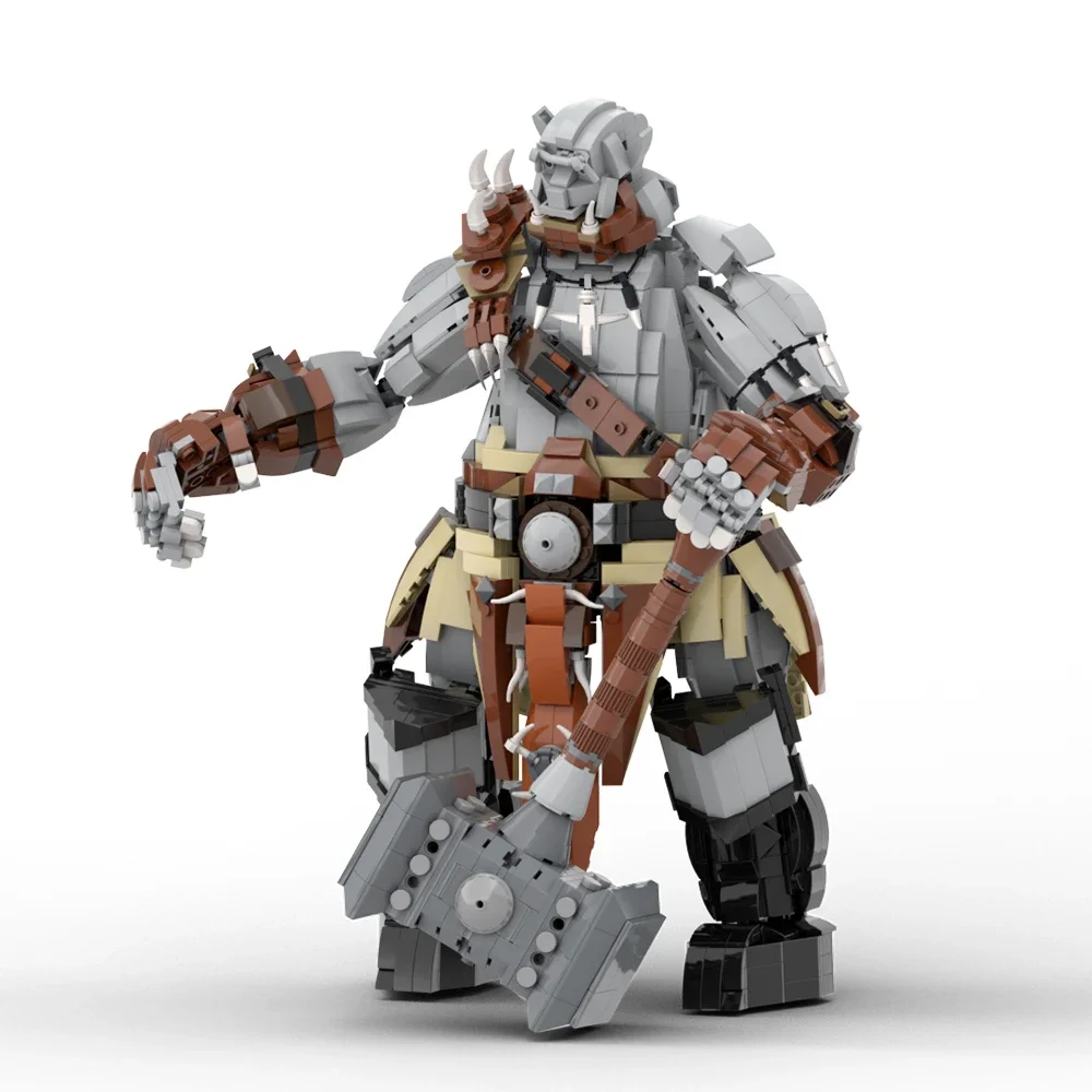MOC Worlds Warcraftedss набор строительных блоков игра Monster Orgrims Doomhammers кирпичный блок